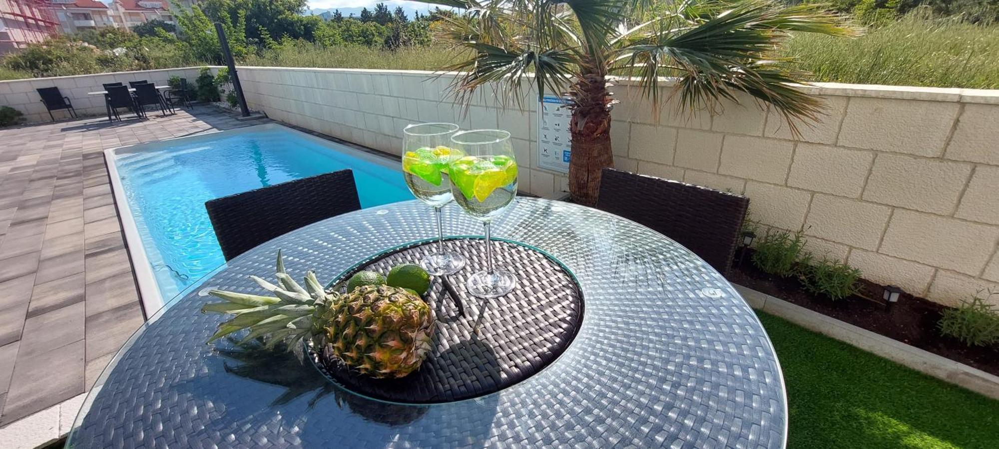 Apartmani Anastasia With Pool, Novalja Zewnętrze zdjęcie